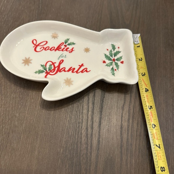 SOLD - Lenox Holiday Christmas Cookies For Santa Plate Only No Cup - Picture 7 of 7